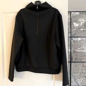 ADAY black Home Stretch quarter zip